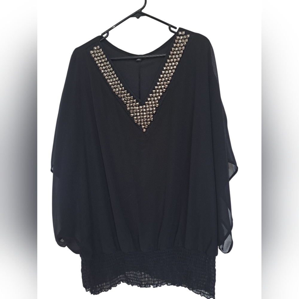 #030 Torrid 2 Chiffon Batwing Sleeve Blouse